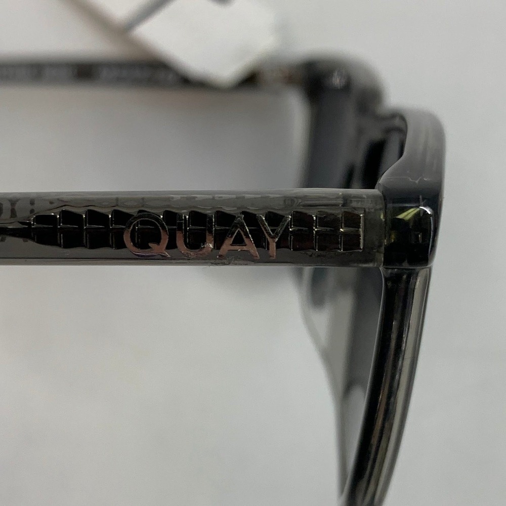 Quay Algorithm Mini Sunglasses Gray Square Frames… - image 4